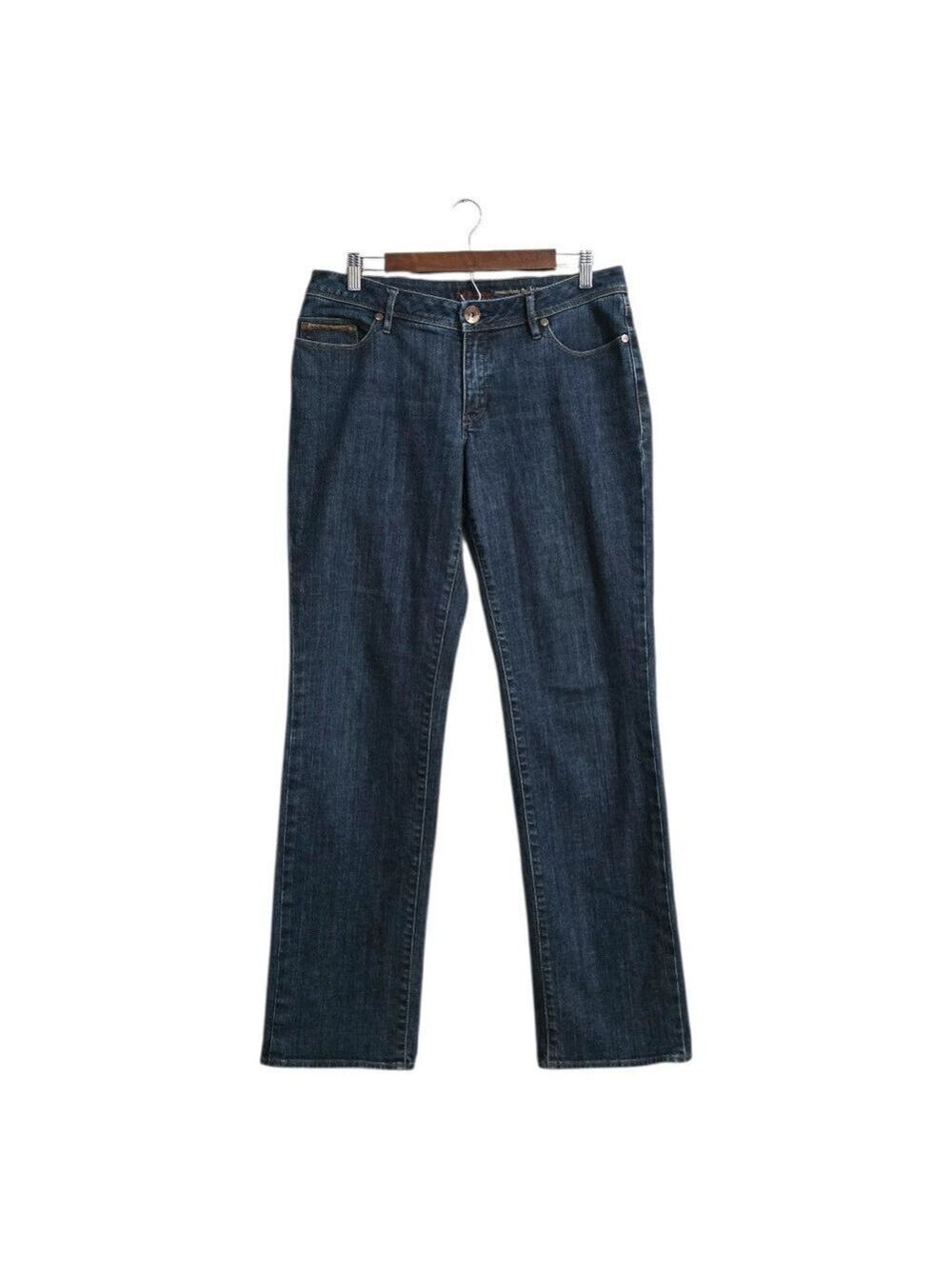 Christopher Blue Heirloom Mid-Rise Medium Wash Straight Leg Jeans Sz 12